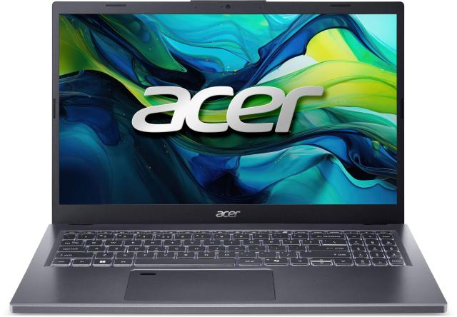 Лаптоп Acer Aspire 15 A15-51M A15-51M-57J6, Intel Core 5 120U 10C (1.4 / 5.0 GHz, 12MB Cache), 15.6'' (39.62 cm) FHD IPS, 16GB LPDDR5, 1TB M.2 NVMe SSD, Free DOS