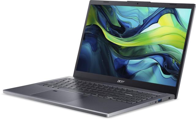 Лаптоп Acer Aspire 15 A15-51M A15-51M-57J6, Intel Core 5 120U 10C (1.4 / 5.0 GHz, 12MB Cache), 15.6'' (39.62 cm) FHD IPS, 16GB LPDDR5, 1TB M.2 NVMe SSD, Free DOS