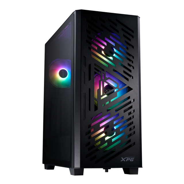 Кутия ADATA XPG LANDER 501 BLACK, Middle Tower, 2x USB 3.2, 1x USB Type-C 3.2, E-ATX, ATX, Micro-ATX, Mini-ITX