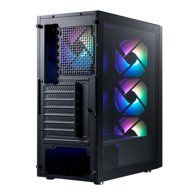 Кутия ADATA XPG LANDER 501 BLACK, Middle Tower, 2x USB 3.2, 1x USB Type-C 3.2, E-ATX, ATX, Micro-ATX, Mini-ITX