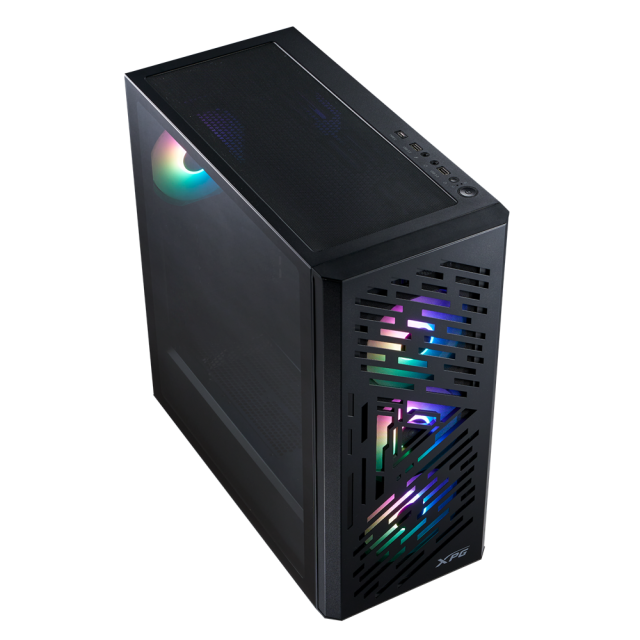 Кутия ADATA XPG LANDER 501 BLACK, Middle Tower, 2x USB 3.2, 1x USB Type-C 3.2, E-ATX, ATX, Micro-ATX, Mini-ITX