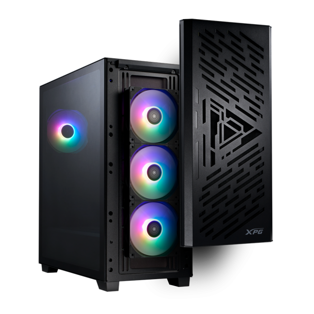 Кутия ADATA XPG LANDER 501 BLACK, Middle Tower, 2x USB 3.2, 1x USB Type-C 3.2, E-ATX, ATX, Micro-ATX, Mini-ITX