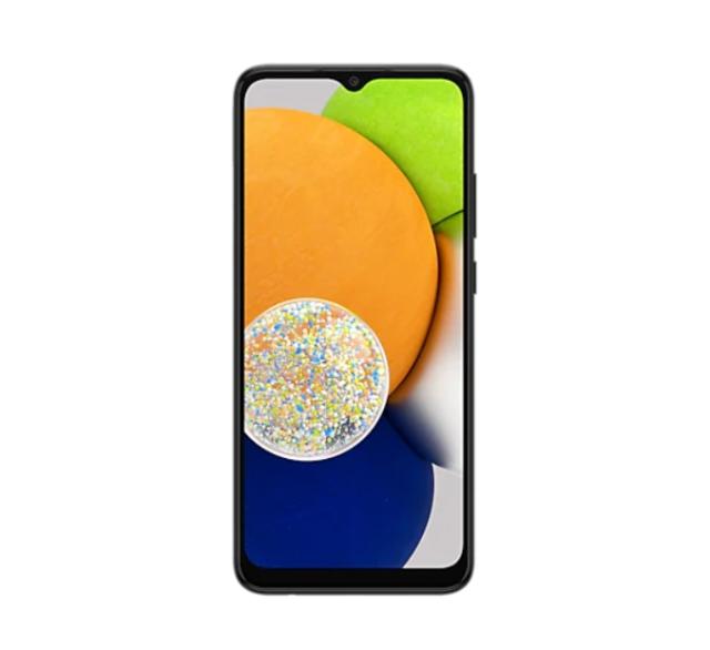 Мобилен телефон Samsung SM-A03 Galaxy A035 64 GB, Octa-Core, 4 GB RAM, 6.5", 720 x 1600 HD+, Dual SIM, Black
