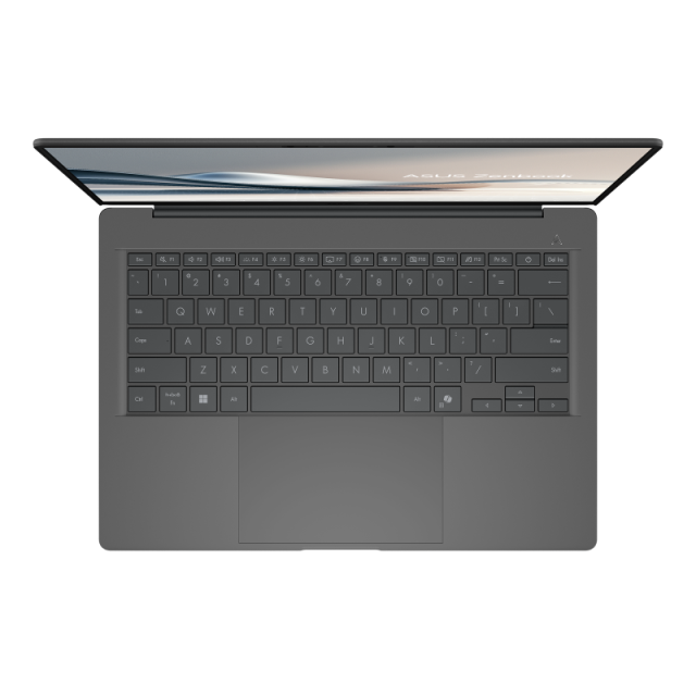 Лаптоп ASUS Zenbook A14 UX3407RA-QD010W, Qualcomm Snapdragon X Elite X1E-78-100 12C (3.40 GHz, 42 MB cache), 14.0" (35.56 cm) Full HD+ OLED, Qualcomm Snapdragon X Adreno X1-85, 32GB LPDDR5X, 1TB M.2 NVMe SSD, Windows 11 Home