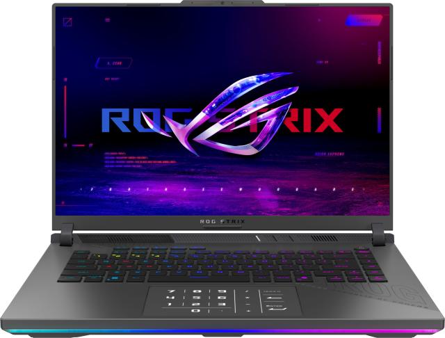Лаптоп ASUS G614 ROG Strix G16 2025 G614FR-S5129W, AMD Ryzen 9 9955HX3D 16C (2.5 / 5.4 GHz, 144MB Cache), 16.0" (40.64 cm) WQXGA IPS 240Hz, NVIDIA GF RTX 5070 Ti 12GB GDDR7, 32GB DDR5, 2TB M.2 NVMe SSD, Windows 11 Home