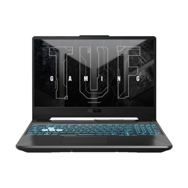 Лаптоп ASUS TUF Gaming A15 FA506NCG-HN207, AMD Ryzen 7 7445HS 6C (3.2 / 3.55 GHz, 16MB Cache), 15.6'' (39.62 cm) FHD IPS, 144 Hz, NVIDIA RTX 3050 4GB GDDR6, 16GB DDR5, 1TB M.2 NVMe SSD, Free DOS