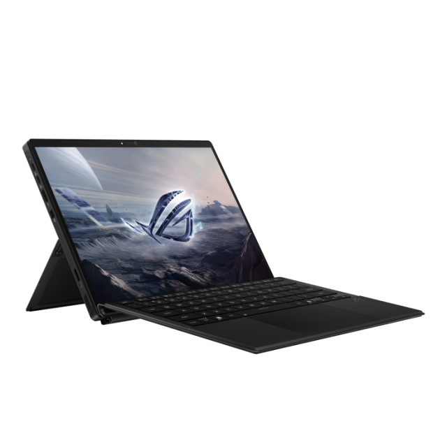Лаптоп ASUS ROG Flow Z13 2025 GZ302EA-RU011X, AMD Ryzen Al Max+ 395 16C (3.0 / 5.1 GHz, 64MB Cache), 13.4" (34.04 cm) WQXGA, IPS, 180 Hz, Touchscreen, 32GB LPDDR5X, 1 TB M.2 NVMe SSD, Windows 11 Pro