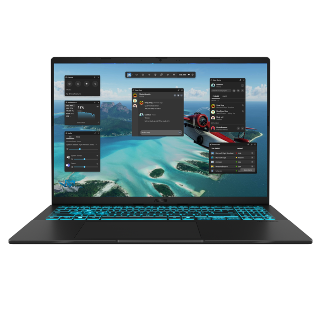 Лаптоп ASUS V16 V3607VU-RP201, Intel Core 5 210H 8C (1.6 / 4.8 GHz, 12MB Cache), 16.0" (40.64 cm)  Full HD+, LED Backlit, 144 Hz, NVIDIA GF RTX 4050 6GB, 16GB DDR5, 1TB M.2 NVMe SSD, Free DOS