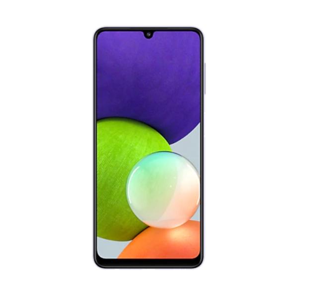 Мобилен телефон Samsung SM-A225 GALAXY A22 128 GB, 4 GB RAM, 6.4", 720 x 1600 HD+, 48.0 MP + 8.0 MP + 2.0 MP + 2.0 MP+ 13.0 MP Selfie, 5000 mAh, 4G, Dual SIM, Violet