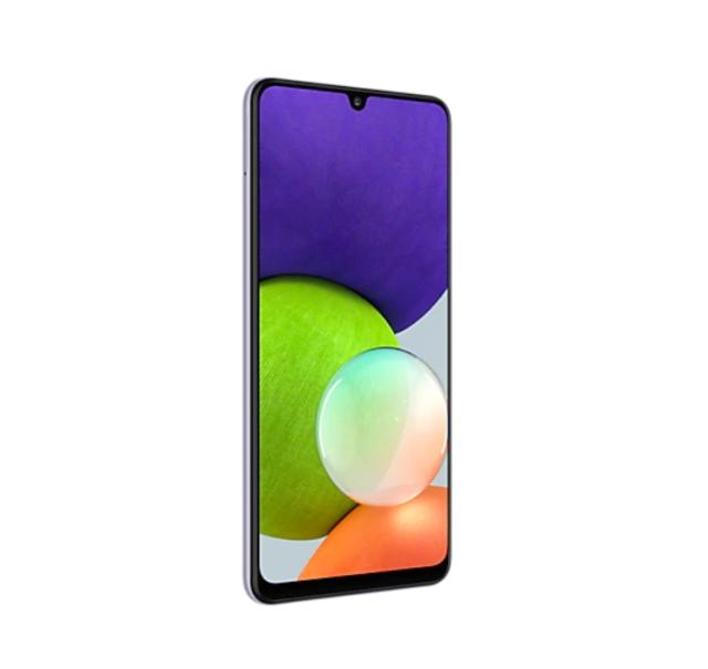 Мобилен телефон Samsung SM-A225 GALAXY A22 128 GB, 4 GB RAM, 6.4", 720 x 1600 HD+, 48.0 MP + 8.0 MP + 2.0 MP + 2.0 MP+ 13.0 MP Selfie, 5000 mAh, 4G, Dual SIM, Violet