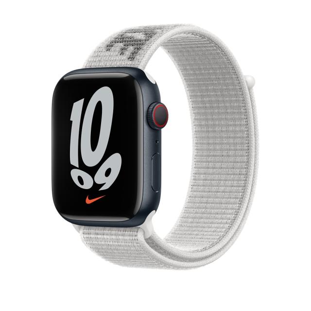 Каишка за часовник Apple Watch 45mm Summit White Nike Sport Loop - Regular
