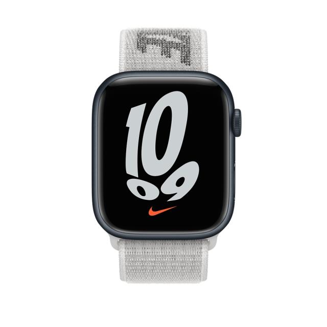 Каишка за часовник Apple Watch 45mm Summit White Nike Sport Loop - Regular