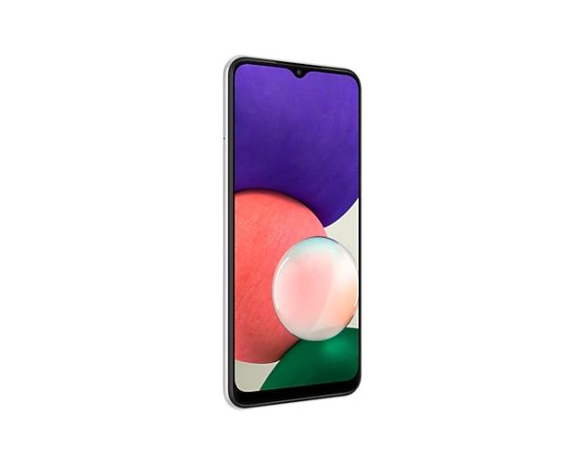 Мобилен телефон Samsung SM-A226 GALAXY A22 5G 128 GB, Octa-Core (2x2.2 GHz, 6x2.0 GHz), 4 GB RAM, 6.6" 1080x2400 90 Hz Super AMOLED, 48.0 MP + 5.0 MP + 2.0 MP + 8.0 MP Selfie, 5000 mAh, Dual SIM, White