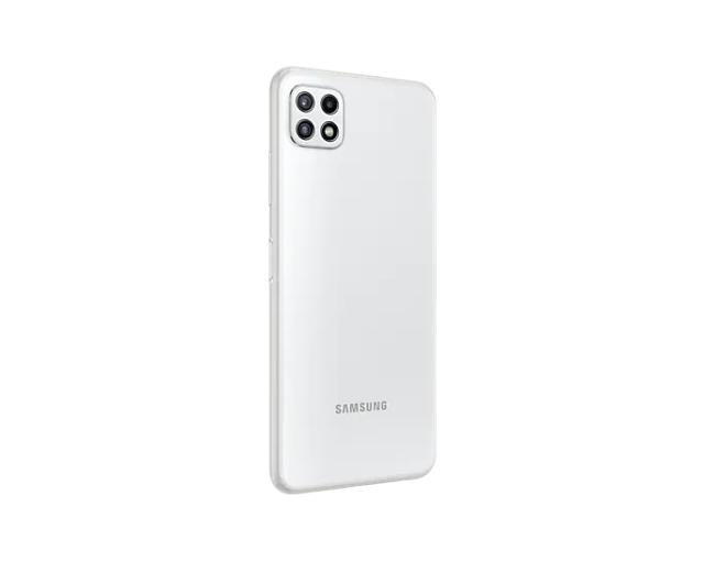 Мобилен телефон Samsung SM-A226 GALAXY A22 5G 128 GB, Octa-Core (2x2.2 GHz, 6x2.0 GHz), 4 GB RAM, 6.6" 1080x2400 90 Hz Super AMOLED, 48.0 MP + 5.0 MP + 2.0 MP + 8.0 MP Selfie, 5000 mAh, Dual SIM, White