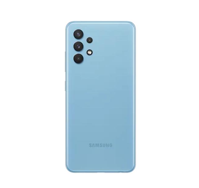 Мобилен телефон Samsung SM-A325 GALAXY A32 128 GB, Octa-Core (2x2.0 GHz, 6x1.8 GHz), 4GB RAM, 6.4" 1080x2400 90 Hz Super AMOLED, 64.0 MP + 8.0 MP + 5.0 MP + 5.0 MP, 5000 mAh, 4G, Dual SIM, Blue