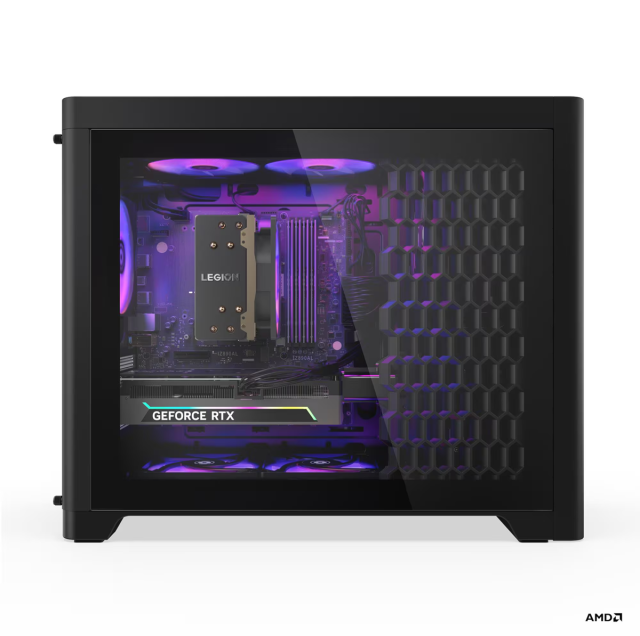 Компютър Lenovo Legion T5 30AGB10, AMD Ryzen 7 7800X3D 8C (4.20 / 5.00 GHz, 69MB Cache), NVIDIA RTX 5060 Ti 8GB, 2x 16 GB DDR5, 1TB SSD M.2 NVMe, Free DOS