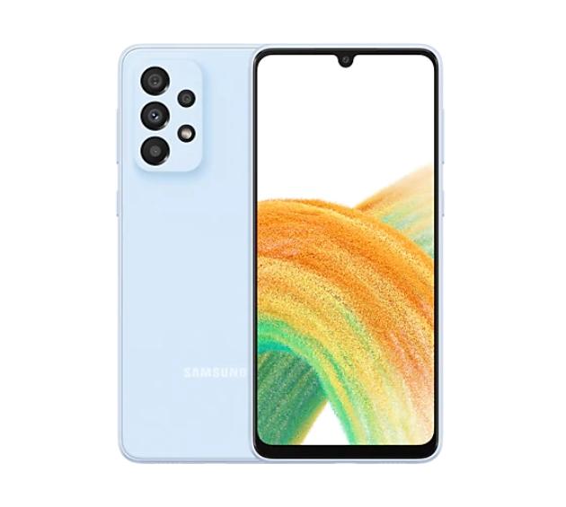 Мобилен телефон Samsung SM-A336 GALAXY A33 128 GB, 6GB RAM, 6.4" 1080x2400, 5000 mAh, 5G, Dual SIM, Blue