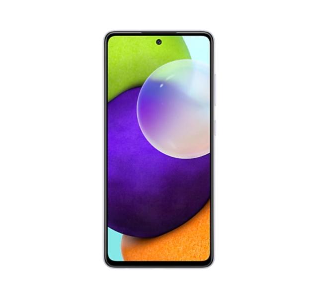 Мобилен телефон Samsung SM-A525 GALAXY A52 128 GB, Octa-Core (2x2.2 GHz, 6x1.8 GHz), 6 GB RAM, 6.5" 1080x2400 90 Hz Super AMOLED, 64.0 MP + 8.0 MP + 5.0 MP + 2.0 MP + 32.0 MP Selfie, 4500 mAh, 4G, Dual SIM, Lavender
