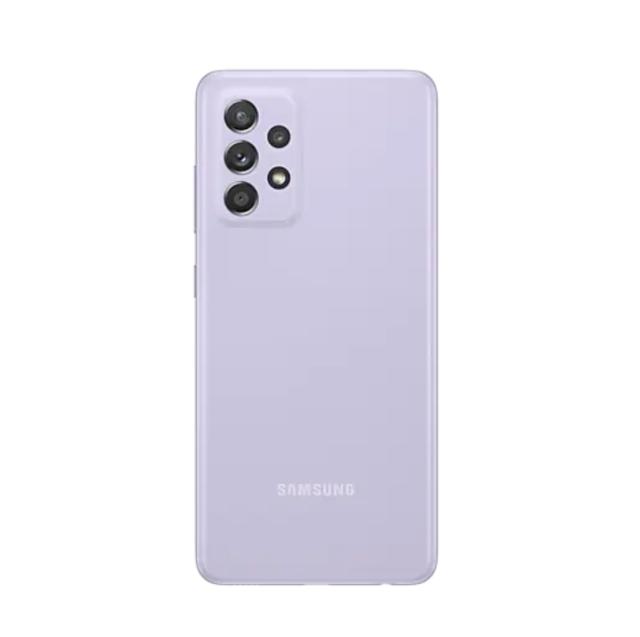 Мобилен телефон Samsung SM-A525 GALAXY A52 128 GB, Octa-Core (2x2.2 GHz, 6x1.8 GHz), 6 GB RAM, 6.5" 1080x2400 90 Hz Super AMOLED, 64.0 MP + 8.0 MP + 5.0 MP + 2.0 MP + 32.0 MP Selfie, 4500 mAh, 4G, Dual SIM, Lavender