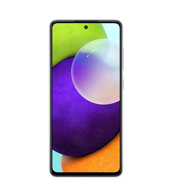 Мобилен телефон Samsung SM-A525 GALAXY A52 128 GB, Octa-Core (2x2.2 GHz, 6x1.8 GHz), 6 GB RAM, 6.5" 1080x2400 90 Hz Super AMOLED, 64.0 MP + 8.0 MP + 5.0 MP + 2.0 MP + 32.0 MP Selfie, 4500 mAh, 4G, Dual SIM, Blue
