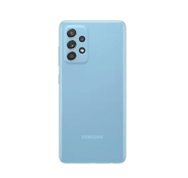 Мобилен телефон Samsung SM-A525 GALAXY A52 128 GB, Octa-Core (2x2.2 GHz, 6x1.8 GHz), 6 GB RAM, 6.5" 1080x2400 90 Hz Super AMOLED, 64.0 MP + 8.0 MP + 5.0 MP + 2.0 MP + 32.0 MP Selfie, 4500 mAh, 4G, Dual SIM, Blue