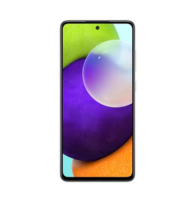 Мобилен телефон Samsung SM-A525 GALAXY A52 128 GB, Octa-Core (2x2.2 GHz, 6x1.8 GHz), 6 GB RAM, 6.5" 1080x2400 90 Hz Super AMOLED, 64.0 MP + 8.0 MP + 5.0 MP + 2.0 MP + 32.0 MP Selfie, 4500 mAh, 4G, Dual SIM, White