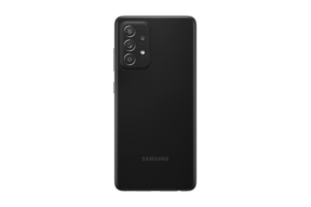 Мобилен телефон Samsung SM-A528 GALAXY A52s 5G 128 GB, Octa-Core (4x2.4 GHz, 4x1.8 GHz), 6 GB RAM, 6.5" 1080x2400 120 Hz Super AMOLED, 64.0 MP + 12.0 MP + 5.0 MP + 5.0 MP + 32.0 MP Selfie, 4500 mAh, Dual SIM, Black