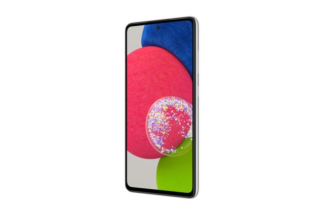 Мобилен телефон Samsung SM-A528 GALAXY A52s 5G 128 GB, Octa-Core (4x2.4 GHz, 4x1.8 GHz), 6 GB RAM, 6.5" 1080x2400 120 Hz Super AMOLED, 64.0 MP + 12.0 MP + 5.0 MP + 5.0 MP + 32.0 MP Selfie, 4500 mAh, Dual SIM, Lavender
