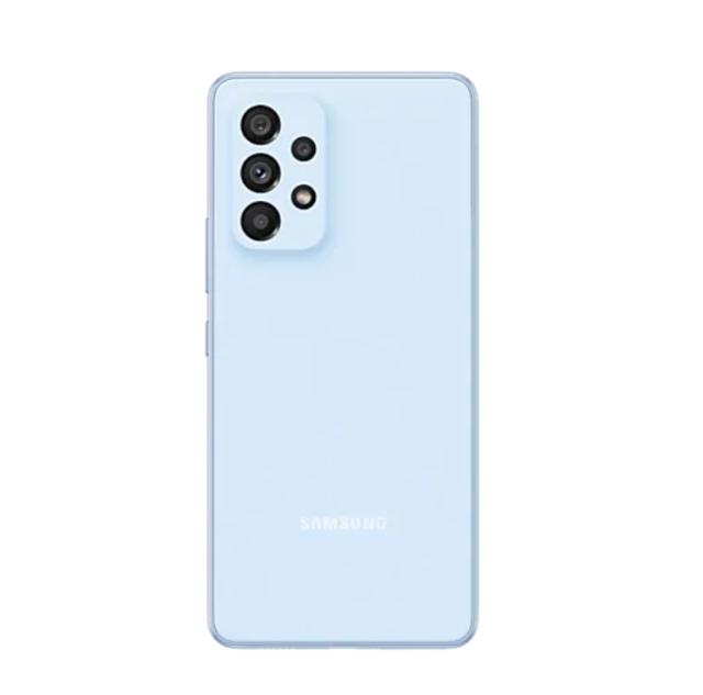 Мобилен телефон Samsung SM-A536 GALAXY A53 5G 128 GB, Octa-Core (2x2.4 GHz, 6x2.0 GHz), 6 GB RAM, 6.5" 1080x2400 120 Hz Super AMOLED, 64.0 MP + 12.0 MP + 5.0 MP + 5.0 MP + 32.0 MP Selfie, 5000 mAh, Dual SIM, Awesome Blue