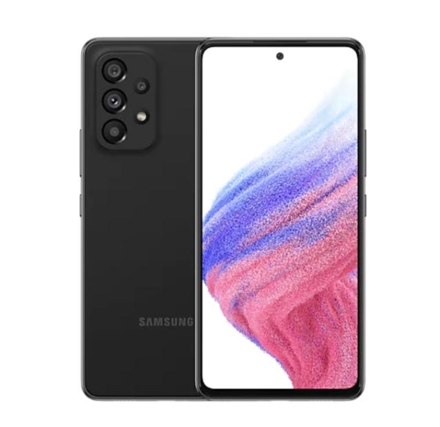 Мобилен телефон Samsung SM-A536 GALAXY A53 5G 128 GB, Octa-Core (2x2.4 GHz, 6x2.0 GHz), 6 GB RAM, 6.5" 1080x2400 120 Hz Super AMOLED, 64.0 MP + 12.0 MP + 5.0 MP + 5.0 MP + 32.0 MP Selfie, 5000 mAh, Dual SIM, Awesome Black