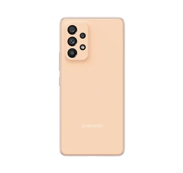 Мобилен телефон Samsung SM-A536 GALAXY A53 5G 128 GB, Octa-Core (2x2.4 GHz, 6x2.0 GHz), 6 GB RAM, 6.5" 1080x2400 120 Hz Super AMOLED, 64.0 MP + 12.0 MP + 5.0 MP + 5.0 MP + 32.0 MP Selfie, 5000 mAh, Dual SIM, Awesome Peach