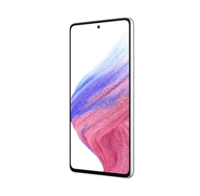 Мобилен телефон Samsung SM-A536 GALAXY A53 5G 128 GB, Octa-Core (2x2.4 GHz, 6x2.0 GHz), 6 GB RAM, 6.5" 1080x2400 120 Hz Super AMOLED, 64.0 MP + 12.0 MP + 5.0 MP + 5.0 MP + 32.0 MP Selfie, 5000 mAh, Dual SIM, Awesome White