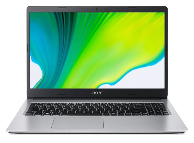 Лаптоп Acer Aspire 3, A315-23-R1F4, AMD Ryzen 5 3500U (up to 3.70GHz, 4MB), 15.6" FHD (1920x1080) AG, HD Cam, 8GB DDR4 (4GB onboard), 512 SSD PCIe, Radeon Vega 8 Graphics, RJ-45, 802.11ac, BT 4.2, 1.9kg, Linux, Silver