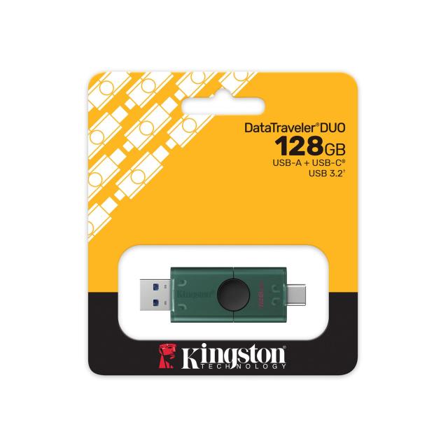 USB памет KINGSTON DataTraveler Duo G2, 128GB, USB-C + USB-A 3.2 Gen 1