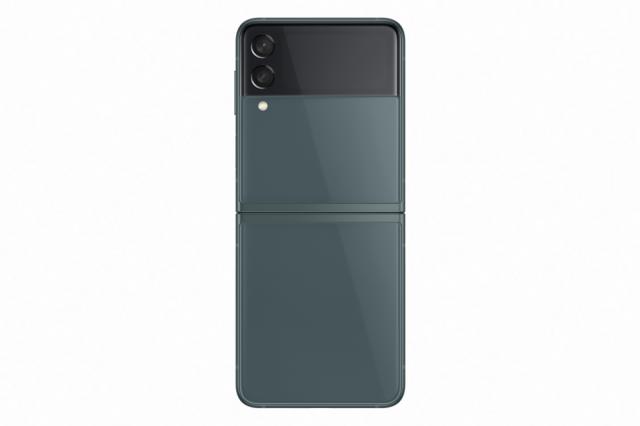 Мобилен телефон Samsung SM-F711 GALAXY Flip 3 5G 128 GB, Octa-Core (1x2.84 GHz, 3x2.42 GHz, 4x1.8 GHz), 8 GB RAM, 6.7" 1080x2640 120 Hz Dynamic AMOLED, HDR10+, 12.0 MP + 12.0 MP + 10.0 MP Selfie, 3300 mAh, Dual SIM, Green
