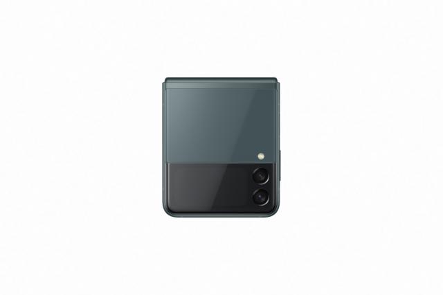 Мобилен телефон Samsung SM-F711 GALAXY Flip 3 5G 128 GB, Octa-Core (1x2.84 GHz, 3x2.42 GHz, 4x1.8 GHz), 8 GB RAM, 6.7" 1080x2640 120 Hz Dynamic AMOLED, HDR10+, 12.0 MP + 12.0 MP + 10.0 MP Selfie, 3300 mAh, Dual SIM, Green