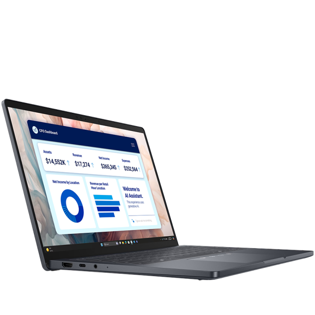 Лаптоп Dell Pro 14 Plus PB14250, Intel Core Ultra 7 255U 12C (1.7 / 5.2 GHz, 12MB cache), 14.0" (35.56 cm) Full HD+ IPS, Integrated Intel Graphics, 16GB DDR5, 512GB M.2 NVMe SSD, WiFi+BT, FHD Cam+Mic, BG Backlit KBD, Ubuntu