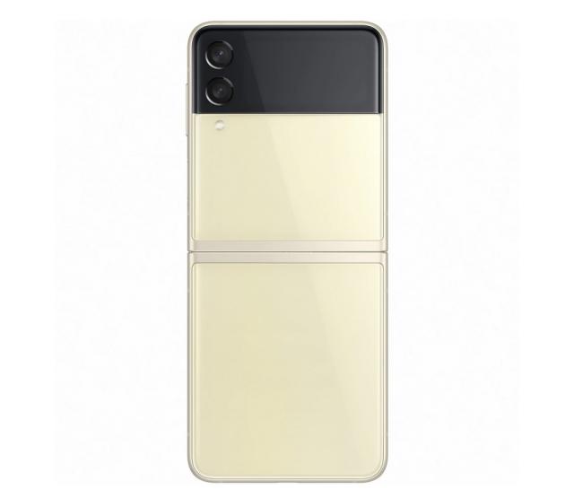 Мобилен телефон Samsung SM-F711 GALAXY Flip 3 5G 256 GB, Octa-Core (1x2.84 GHz, 3x2.42 GHz, 4x1.8 GHz), 8 GB RAM, 6.7" 1080x2640 120 Hz Dynamic AMOLED, HDR10+, 12.0 MP + 12.0 MP + 10.0 MP Selfie, 3300 mAh, Dual SIM, Cream