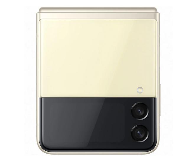 Мобилен телефон Samsung SM-F711 GALAXY Flip 3 5G 256 GB, Octa-Core (1x2.84 GHz, 3x2.42 GHz, 4x1.8 GHz), 8 GB RAM, 6.7" 1080x2640 120 Hz Dynamic AMOLED, HDR10+, 12.0 MP + 12.0 MP + 10.0 MP Selfie, 3300 mAh, Dual SIM, Cream