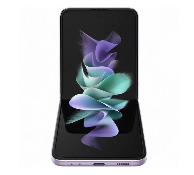 Мобилен телефон Samsung SM-F711 GALAXY Flip 3 5G 256 GB, Octa-Core (1x2.84 GHz, 3x2.42 GHz, 4x1.8 GHz), 8 GB RAM, 6.7" 1080x2640 120 Hz Dynamic AMOLED, HDR10+, 12.0 MP + 12.0 MP + 10.0 MP Selfie, 3300 mAh, Dual SIM, Lavender