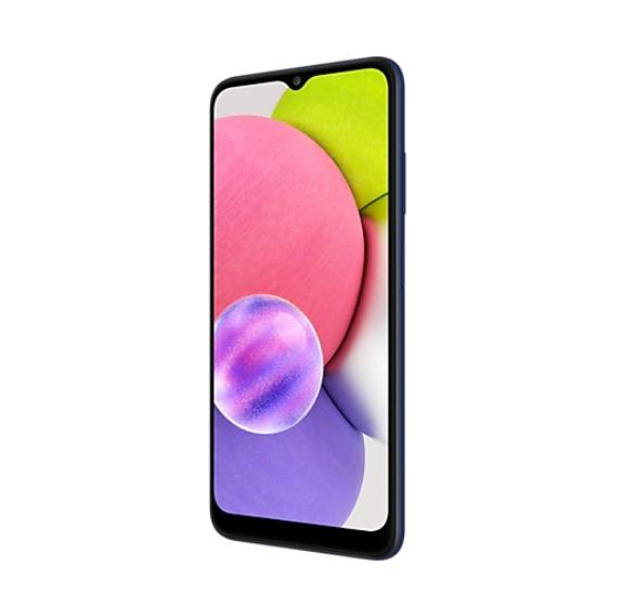 Мобилен телефон Samsung SM-A03 Galaxy A03s 32 GB, Octa-Core (2.3GHz, 1.8GHz), 3 GB RAM, 6.5", 720 x 1600 HD+, 13.0 MP + 2.0 MP + 2.0 MP + 5.0 MP Selfie, 5000 mAh, Dual SIM, Blue