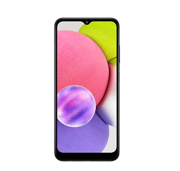 Мобилен телефон Samsung SM-A03 Galaxy A03s 32 GB, Octa-Core (2.3GHz, 1.8GHz), 3 GB RAM, 6.5", 720 x 1600 HD+, 13.0 MP + 2.0 MP + 2.0 MP + 5.0 MP Selfie, 5000 mAh, Dual SIM, Black