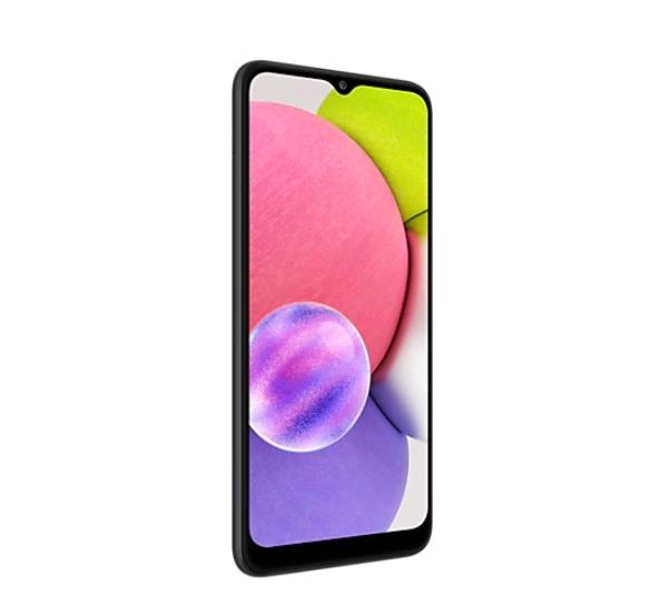 Мобилен телефон Samsung SM-A03 Galaxy A03s 32 GB, Octa-Core (2.3GHz, 1.8GHz), 3 GB RAM, 6.5", 720 x 1600 HD+, 13.0 MP + 2.0 MP + 2.0 MP + 5.0 MP Selfie, 5000 mAh, Dual SIM, Black