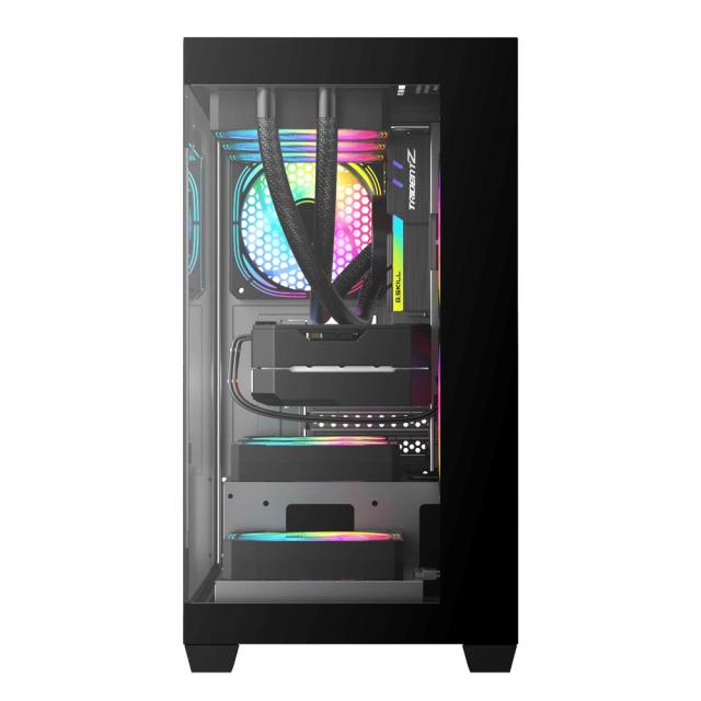 Кутия Darkflash DS900M Black, Mini Tower, 1 x USB 3.0, 2 x USB 2.0, 1 x HD Audio, Mini-ITX / mATX 