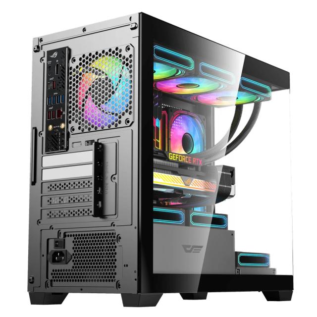 Кутия Darkflash DS900M Black, Mini Tower, 1 x USB 3.0, 2 x USB 2.0, 1 x HD Audio, Mini-ITX / mATX 
