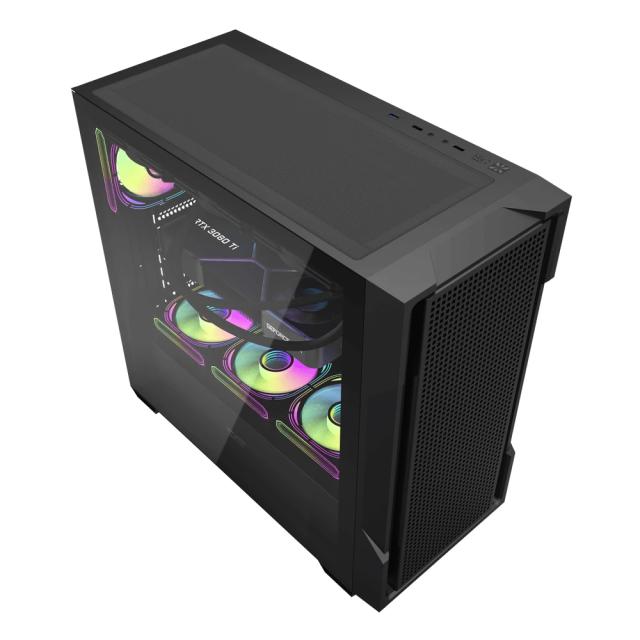 Кутия Darkflash DS900 Mesh Black, Middle Tower, 1 x USB 3.0, 2 x USB 2.0, 1 x HD Audio, Mini-ITX / mATX / ATX
