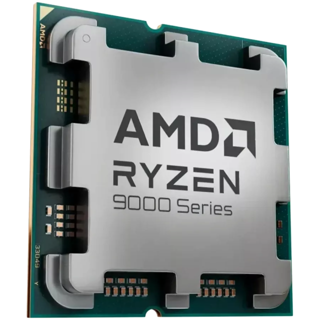 Процесор AMD Ryzen 5 9600 6C (3.8 / 5.2GHz, 32MB Cache, 65W), AM5, MPK, без охлаждане