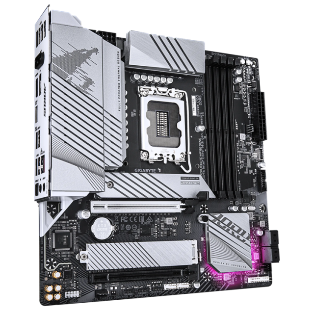Дънна платка Gigabyte B760M AORUS ELITE WF6E GEN5, B760, LGA 1700, DDR5, 2x M.2, 4x SATA 6Gb/s, HDMI, DP Micro ATX