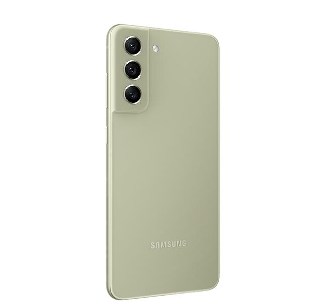 Мобилен телефон Samsung SM-G990B GALAXY S21 FE 5G 128 GB, Octa-Core (1x 2.84 GHz, 3x2.42 GHz, 4x1.8 GHz), 6 GB RAM, 6.4'' 1080 x 2400 Dynamic AMOLED 2X, 120 Hz, HDR 10+ , 12 MP + 8 MP + 12 MP + 32 MP Selfie, 4500 mAh, Dual SIM, Android 12, Olive
