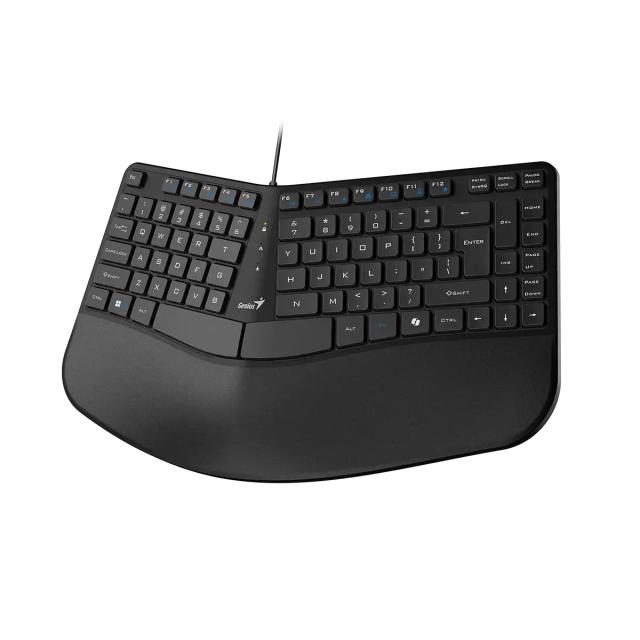 Клавиатура Genius KB-700 Ергономичен Ergo, ниско профилна, USB, Black